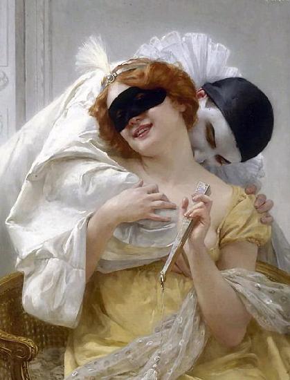 Guillaume Seignac Pierrot's embrace oil painting picture
